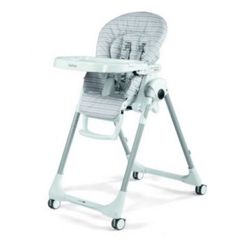 Scaun de masa Prima Pappa Zero, Peg Perego, Follow me LinearGrey