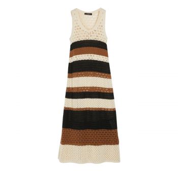 Cotton and linen yarn dress m