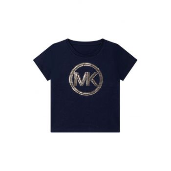 Michael Kors tricou de bumbac pentru copii culoarea albastru marin