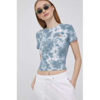 Ellesse tricou femei, culoarea verde SGM14195-TIEDYE ieftin