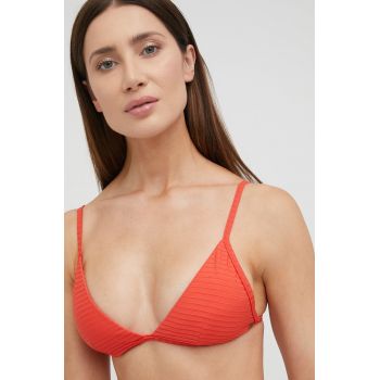 Rip Curl sutien de baie culoarea rosu, cupa moale