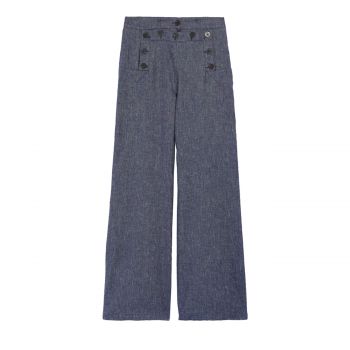 Cotton and linen trousers 36