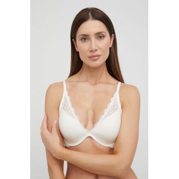 Spanx sutien culoarea alb, dantela, neted