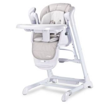 Scaun de masa cu leagan electric Caretero INDIGO 2 in 1 Light Grey