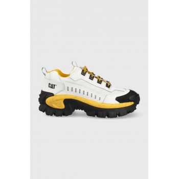 Caterpillar sneakers din piele INTRUDER culoarea alb