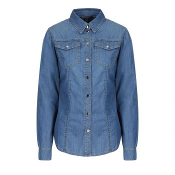 Cotton indigo denim shirt m