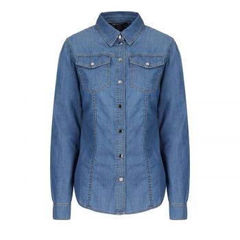 Cotton Indigo Denim Shirt XS