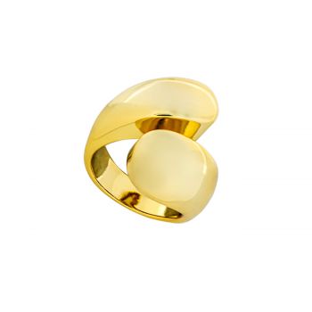 Inel optimism placat cu aur galben 14k 48