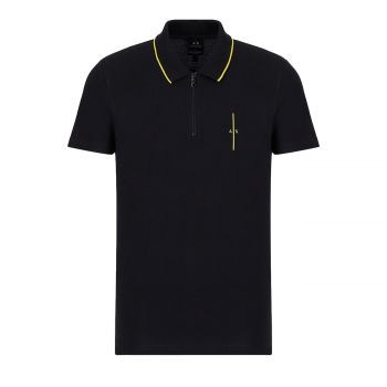 Organic cotton piquet polo shirt l