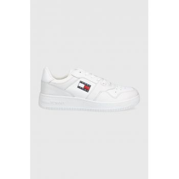 Tommy Jeans sneakers culoarea alb