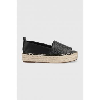 Dkny espadrile Magan culoarea negru, cu platforma