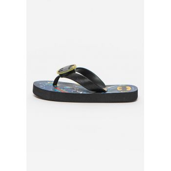 Papuci flip-flop de cauciuc cu tematica Batman