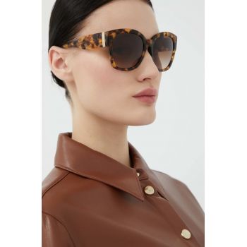 Michael Kors ochelari de soare femei, culoarea maro