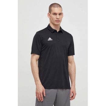 adidas Performance polo de antrenament Entrada 22 culoarea negru, uni HB5328 ieftin