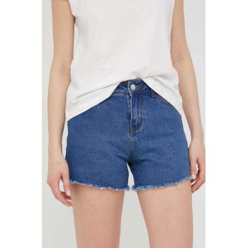 Answear Lab pantaloni scurti jeans femei, neted, high waist