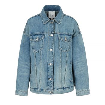 Icon logo denim jacket l