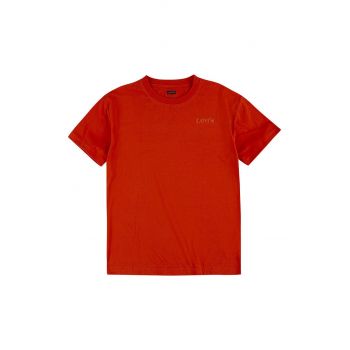 Levi's tricou de bumbac pentru copii culoarea rosu, neted