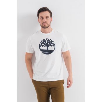 Tricou de bumbac cu logo Kennebec River Tree