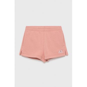 Champion pantaloni scurti copii 404334 culoarea roz, neted