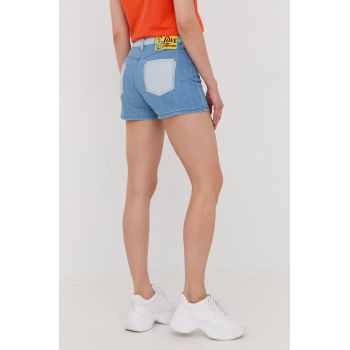 Love Moschino pantaloni scurti jeans femei, modelator, high waist