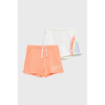 GAP pantaloni scurti copii culoarea roz, cu imprimeu