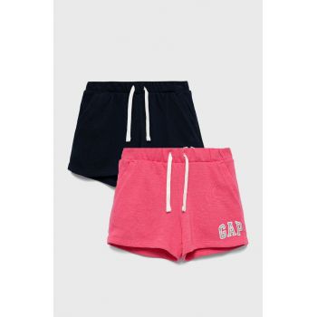 GAP pantaloni scurti copii culoarea roz, cu imprimeu