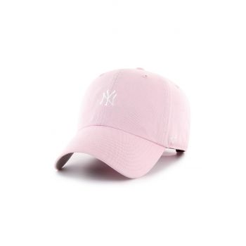 47brand șapcă New York Yankees culoarea roz, cu imprimeu ieftina