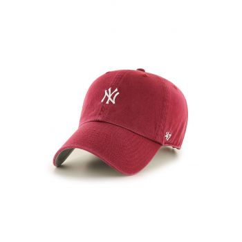 47brand șapcă New York Yankees culoarea rosu, cu imprimeu de firma originala