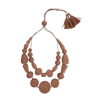 Raffia necklace