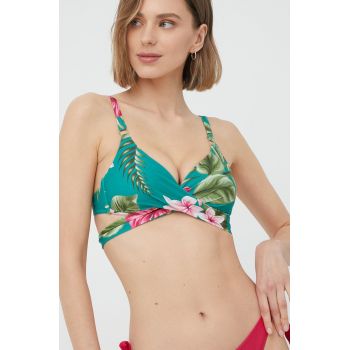 Answear Lab sutien de baie culoarea roz, cupa rigidizata