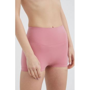 Spanx pantaloni scurti modelatori culoarea roz ieftina