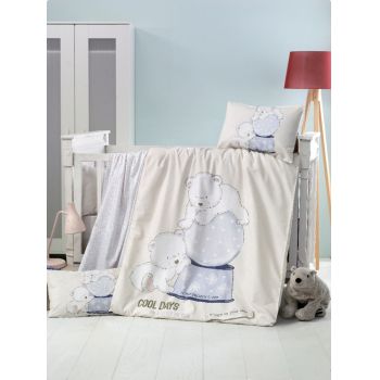 Set lenjerie 6 piese Bumbac Ranforce Frozen 120x60 cm