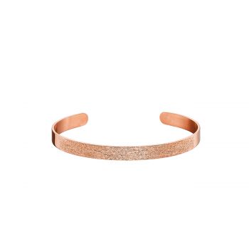 Bracelet steel rose gold with sand effect 02l27-00911