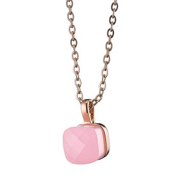 Candy necklace metallic rose gold 01l15-01212