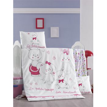 Set lenjerie 6 piese Bumbac Ranforce Family 120x60 cm