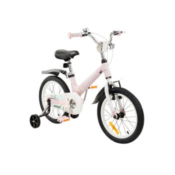 Bicicleta 16 inch Makani cu roti ajutatoare si cadru din magneziu Ostria Pink