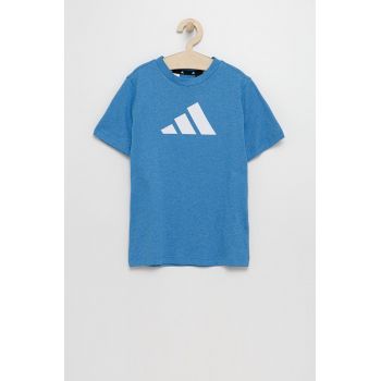 adidas Performance tricou de bumbac pentru copii HG8861 cu imprimeu