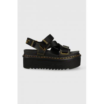 Dr. Martens sandale femei, culoarea negru, cu platforma DM27351001.Kimber-Black.Webb