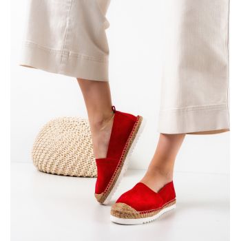 Espadrile dama Gerty Rosii la reducere