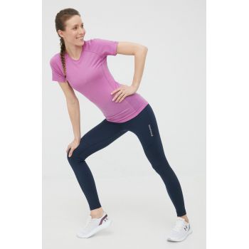 Houdini leggins sport Adventure femei, culoarea albastru marin, neted