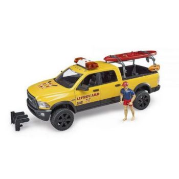 Bruder - masina lifeguard ram 2500 cu figurina si caiac 02506 Bruder