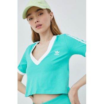 adidas Originals tricou HG6596 femei, culoarea verde HG6596-HIREGR ieftin