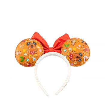 Ginger bread bow heart headband