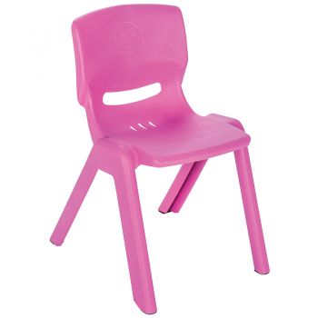 Scaunel cu spatar pentru copii Happy Chair Roz