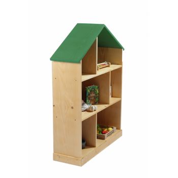 Casuta biblioteca din lemn BookHouse Forest Green 130 x 96 x 30 cm