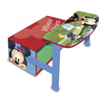 Mobilier 2 in 1 pentru depozitare jucarii Mickey Mouse