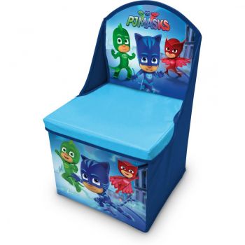 Scaun pliabil cu spatar si spatiu depozitare Pj Masks SunCity