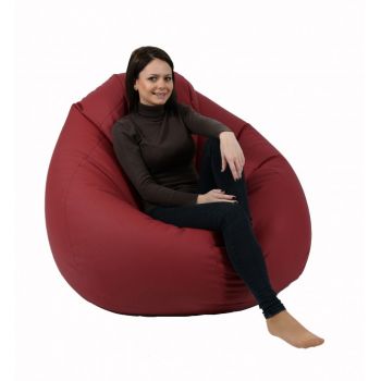 Fotoliu mare nirvana gigant wine umplut cu perle polistiren beanbag para marca Pufrelax