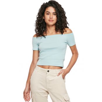 Tricou crop cu aspect striat