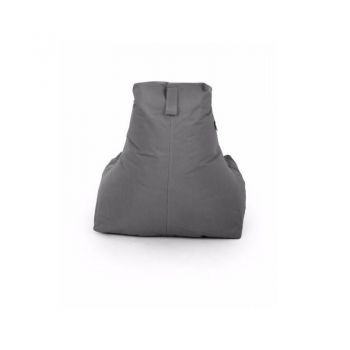 Fotoliu tip para Big Bean Bag textil umplut cu perle polistiren gri